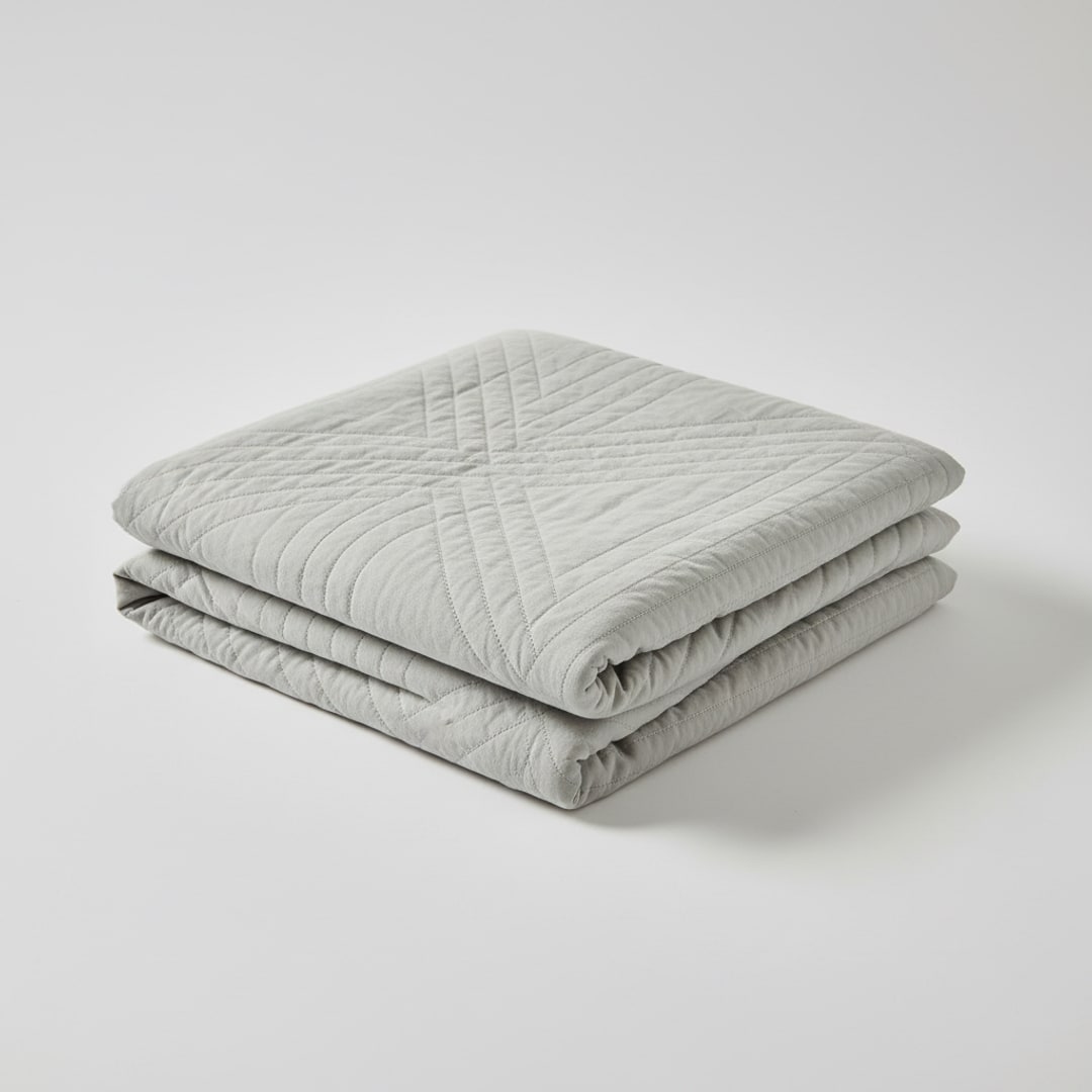 Quilted Cotton Bedspread — Siena Hem